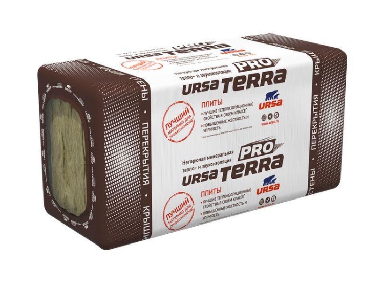 Утеплитель Ursa Terra Pro 34 PN 1000х610х60 мм, 20 шт. в уп