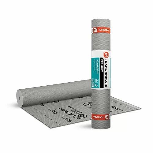 Гидро-ветрозащитная диффузионная мембрана Технониколь Альфа ТОП  (75 м2)