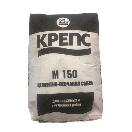 Смесь цементно-песчаная Крепс М-150, 25 кг