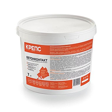 Грунтовка бетонконтакт Крепс, 7кг