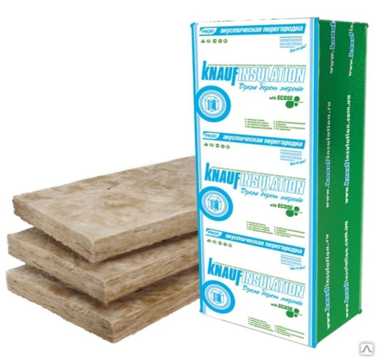 Утеплитель Кнауф инсулейшн акустическая перегородка (проф) 1300х610х75 мм 12 шт. уп