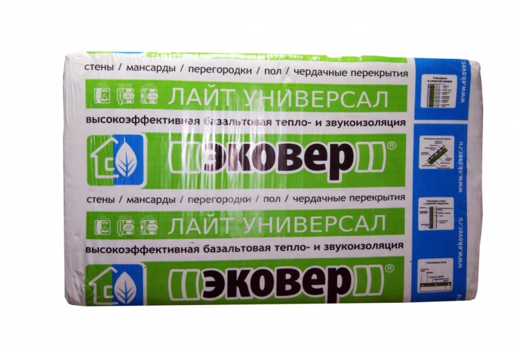 Утеплитель Эковер Лайт 35 1000х600х50 мм, 12 шт/уп, 7,2 м²