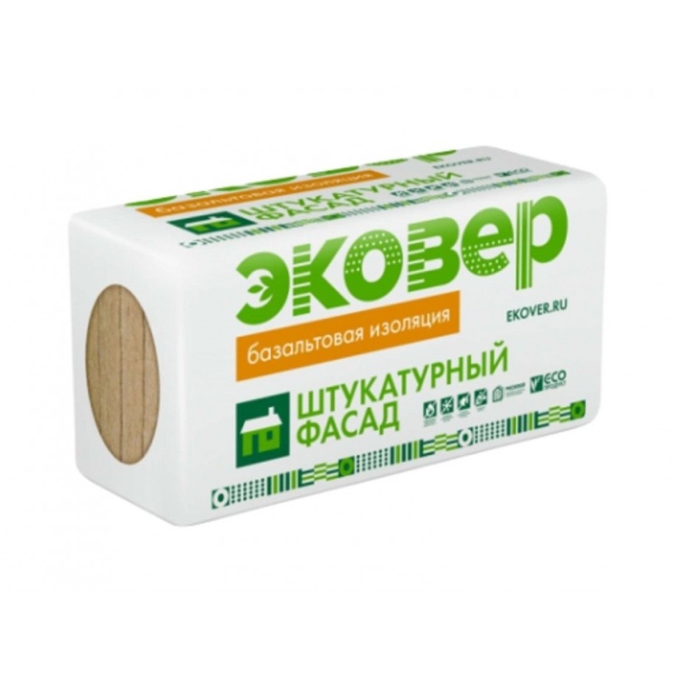 Утеплитель Эковер ЭкоФасад 1000х600х50 мм, 8 шт/уп, 4,8 м²