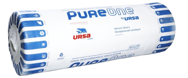 Утеплитель Урса PureOne 37 RN 10000х1200х50 мм, 2 шт/уп, 24 м²