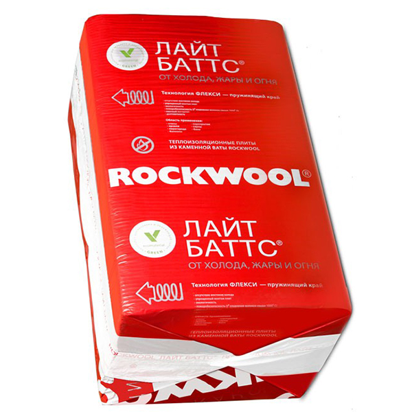 Rockwool Лайт Батс (1000*600*100) 5п/3м2/0,3м3 