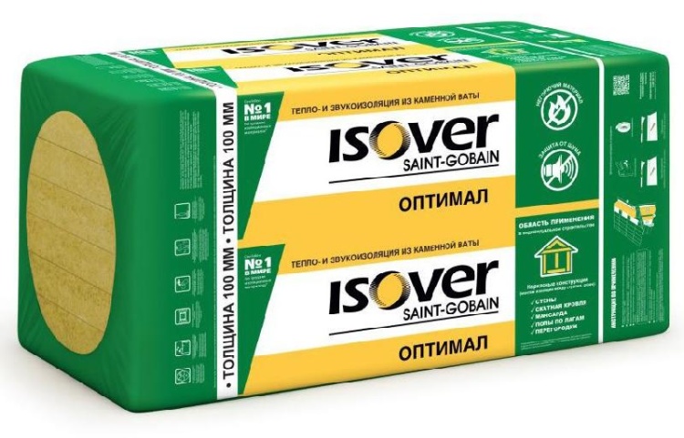 Утеплитель Изовер Руф В Оптимал 1000х600х100 мм, 2 шт. уп