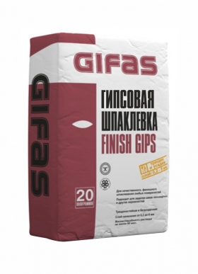 Шпаклевка гипсовая финишная GIFAS Finish Gips, 20 кг
