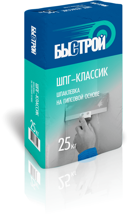 Шпаклевка гипсовая Быстрой ШпГ-классик, 25 кг