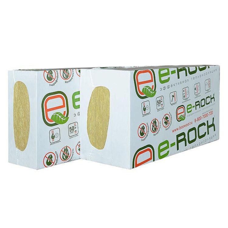 Утеплитель BASWOOL ECOROCK-150 1200х600х150 мм, 2 шт/уп, 1,44 м²