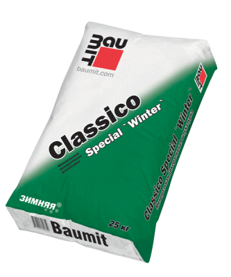 Штукатурка декоративная минеральная Baumit Classico Special Winter R 2.0 короед, белая, 25 кг