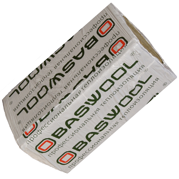Утеплитель BASWOOL Лайт 45 1200х600х100 мм, 6 шт/уп, 4,32 м²