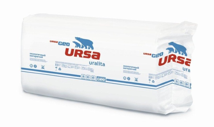 Утеплитель Ursa GEO П-15 Универсальные плиты 1250х600х50 мм, 10 шт. уп