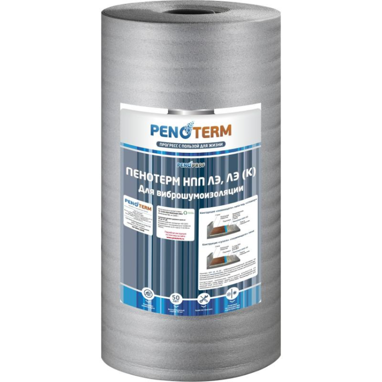 Вспененный полиэтилен Пенотерм НПП ЛЭ(К) 8х100х15