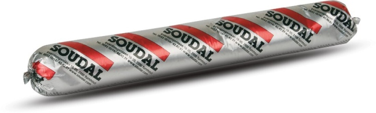 Клей-герметик Soudal Соудасил 240 FC, серый, 600мл