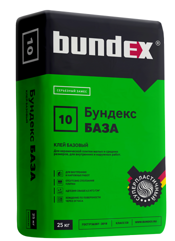 Клей плиточный Бундекс База С0, 25 кг