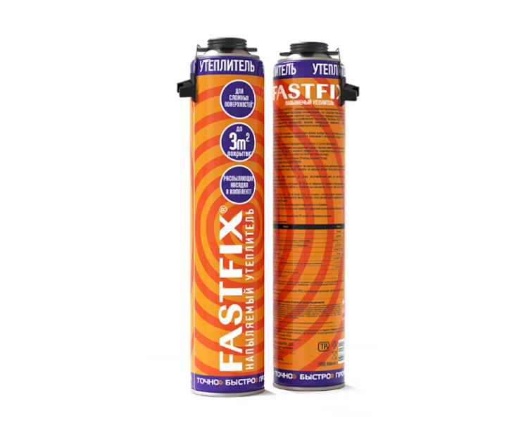 ПЕНОПЛЭКС Утеплитель напыляемый Fast Fix (850мл)