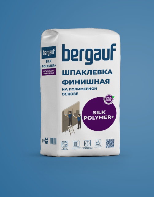 Шпаклевка полимерная Bergauf (Бергауф) Silk Polymer+, 25 кг