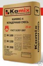 Смесь песчано-цементная Камикс-4 М-100, 25 кг