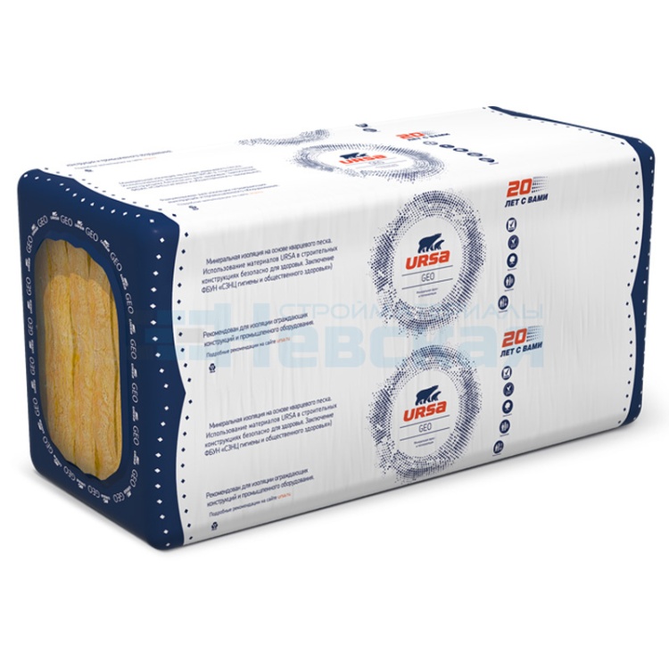 Утеплитель Ursa GEO 32 PFB Фасад 1250х600х50 12шт. уп