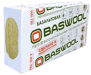 Утеплитель BASWOOL Стандарт 50 1200х600х100 мм, 6 шт/уп, 4,32 м²