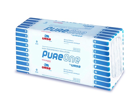 Утеплитель Урса PureOne 34 PN 1250х600х50 мм, 12 шт/уп, 9 м²