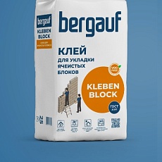 Bergauf Kleben Block клей для укладки ячеистых блоков 25 кг/56 шт