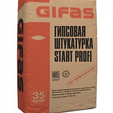GIFAS Штукатурка гипсовая START PROFI, 40 шт/35 кг