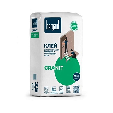 Клей для керамогранита Bergauf (Бергауф) Granit С2 ТЕ, 25 кг